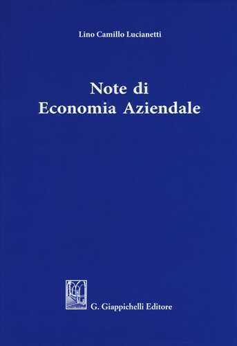 Note di economia aziendale