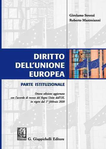 Diritto dell'Unione Europea. Parte istituzionale