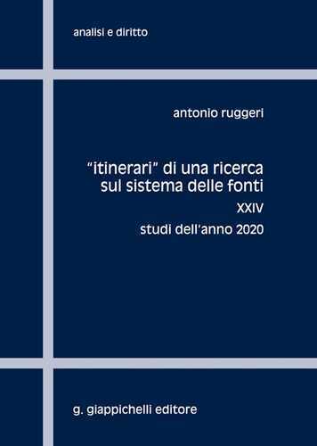 «Itinerari» di una ricerca sul sistema delle fonti. Vol. 24: Studi dell'anno 2020