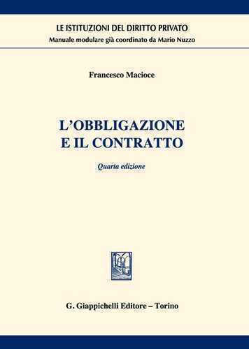 L'obbligazione e il contratto