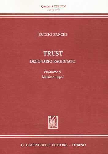 Trust. Dizionario ragionato