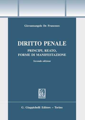 Diritto penale — Giovannangelo De Francesco