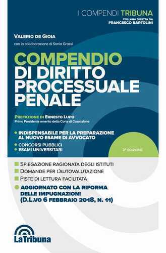 Compendio di diritto processuale penale — Valerio De Gioia