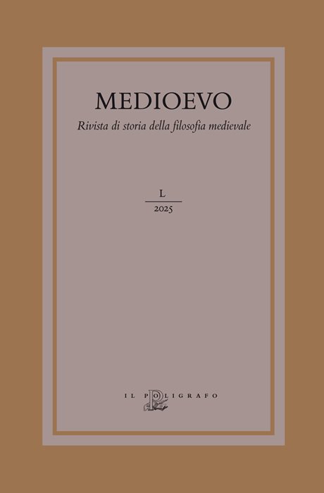 Medioevo. Rivista di storia della filosofia medievale (2025). Vol. 50