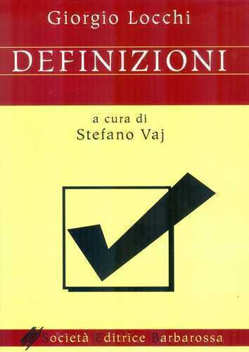 Definizioni — Giorgio Locchi
