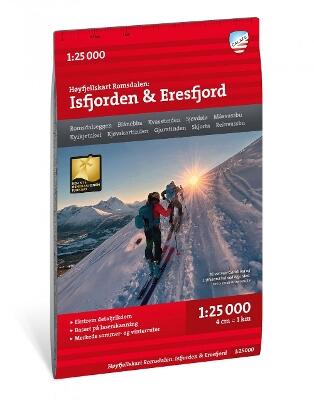 Hoyfjellskart Romsdalen: Isfjorden & Eresfjord 1:25 000