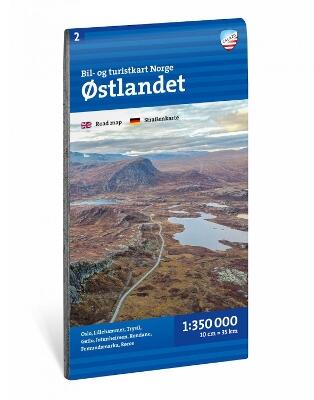 Bil- og turistkart Ostlandet 1:350 000