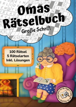 Omas Rätselbuch in großer Schrift