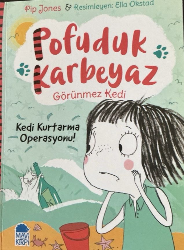 Pofuduk Karbeyaz Görünmez Kedi — Pip Jones