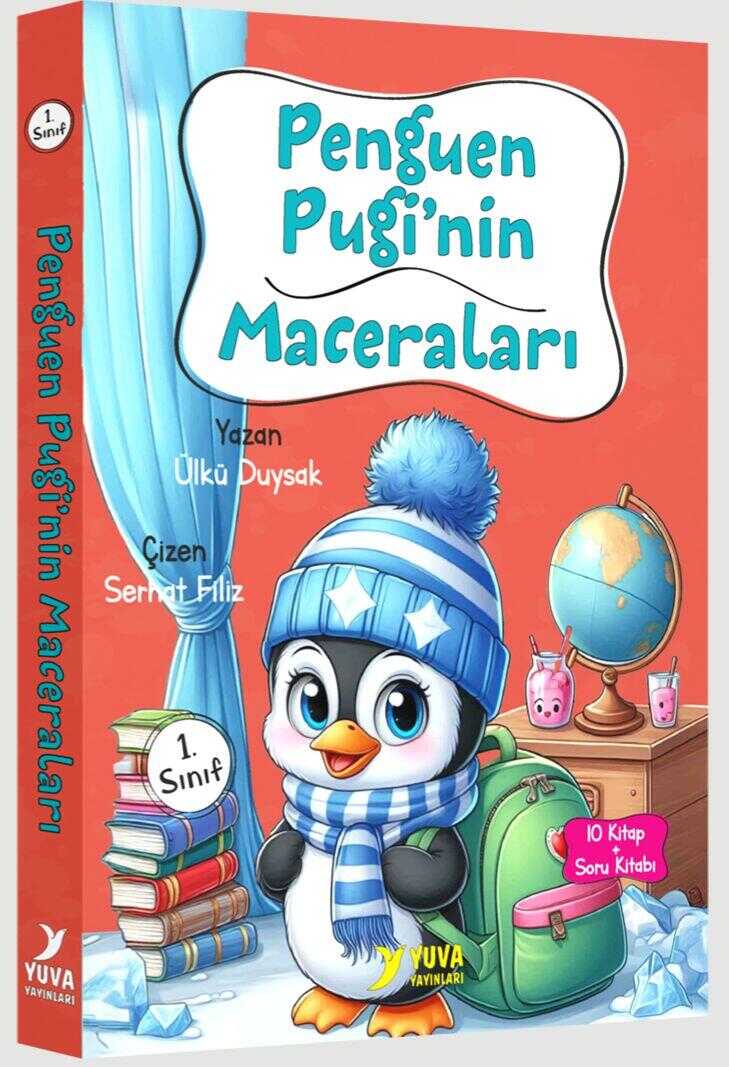 Penguen Pugi'nin Maceraları (10 Kitap Takım)