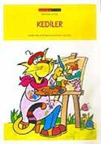 Kediler 8 Syf. Siyah-Beyaz Boyama Kitabı