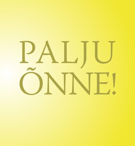 E-raamat: Palju õnne!