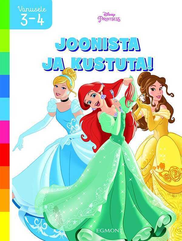 Disney Printsess. Joonista Ja Kustuta!