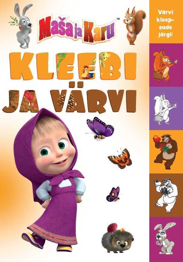 Maša Ja Karu. Kleebi Ja Värvi