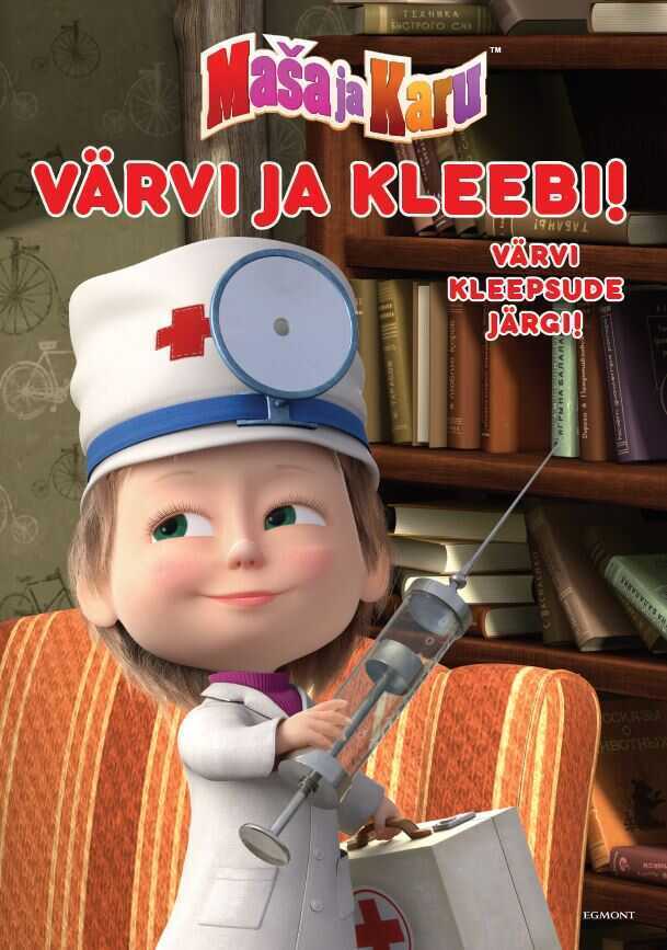 Maša Ja Karu. Värvi Ja Kleebi