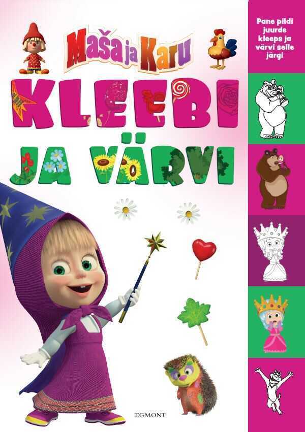 Maša Ja Karu. Kleebi Ja Värvi
