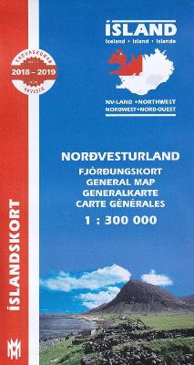 North West Iceland Map 1:300 000