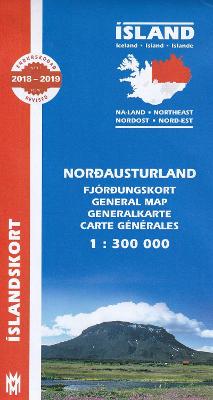 North East Iceland Map 1:300 000