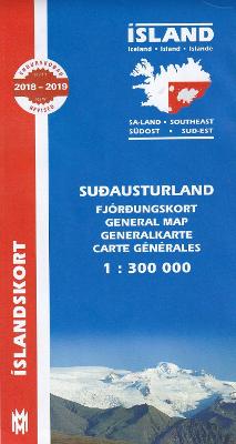 South East Iceland Map 1:300 000
