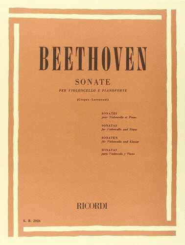 5 Sonate per Violoncello e Pianoforte. Beethoven. violoncello e pianoforte