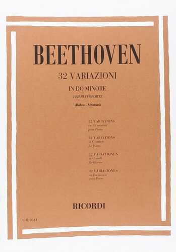 32 Variazioni in Do Min. Pianoforte