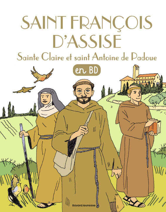 Saint François d'Assise, sainte Claire, saint Antoine de Padoue en BD