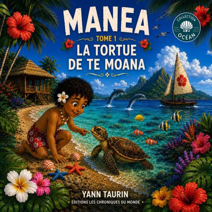 Manea et la tortue Te Moana