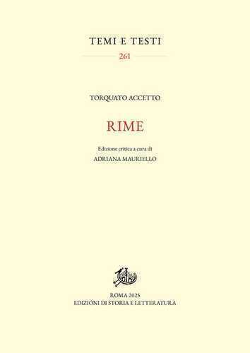 Rime. Ediz. critica