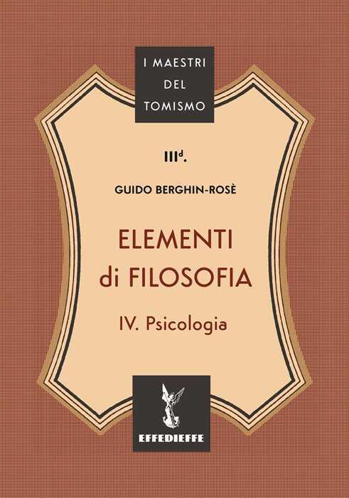 Elementi di filosofia. Vol. 4: Psicologia