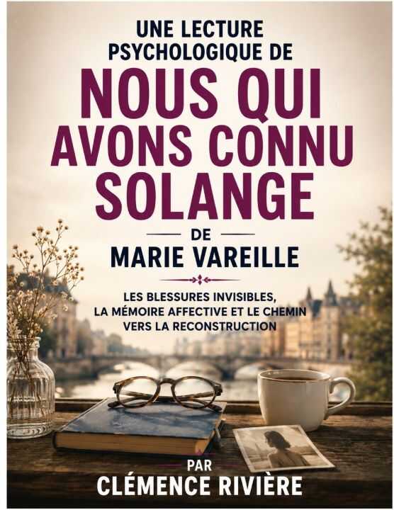 Une lecture psychologique de Nous qui avons connu Solange de Marie Vareille