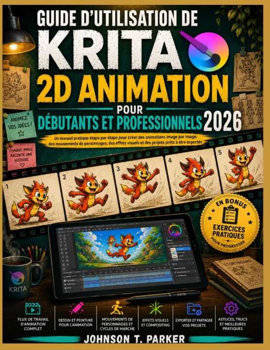 Guide D'utilisation de Krita 2d Animation Pour Débutants et Professionnels 2026