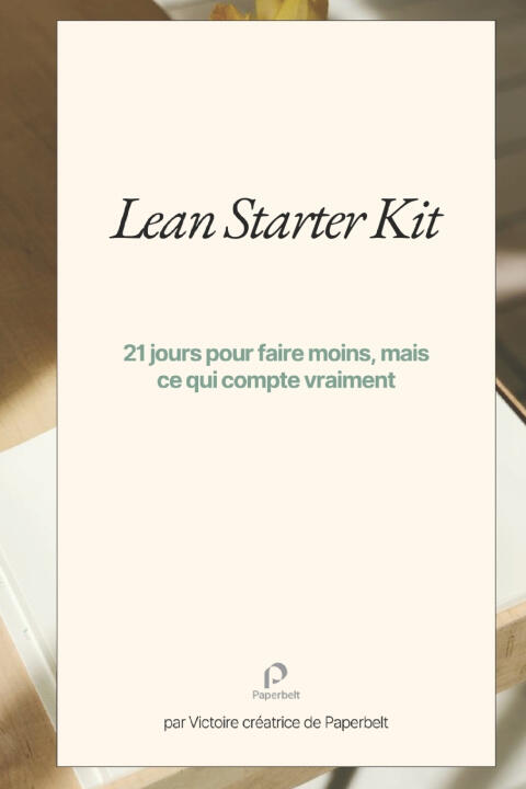 Lean Starter Kit — Victoire créatrice de Paperbelt
