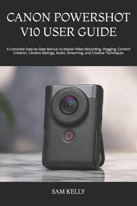 Canon Powershot V10 User Guide