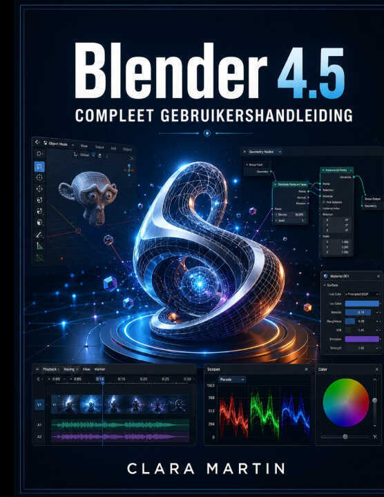 Blender 4.5 COMPLEET GEBRUIKERSHANDLEIDING