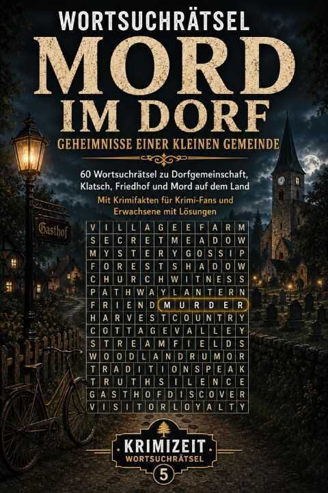Wortsuchrätsel - Mord im Dorf