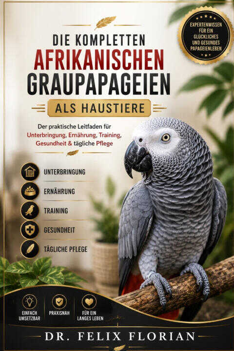 Die Kompletten Afrikanischen Graupapageien Als Haustiere
