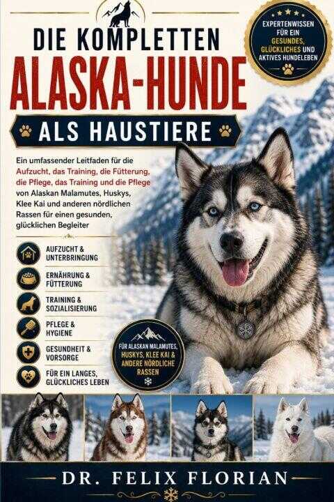 Die Kompletten Alaska-hunde Als Haustiere