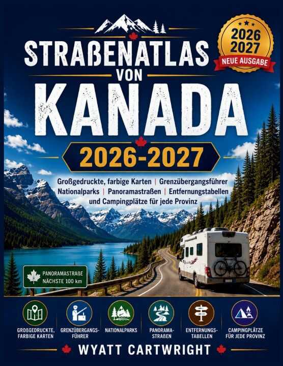 Straßenatlas von Kanada 2026-2027