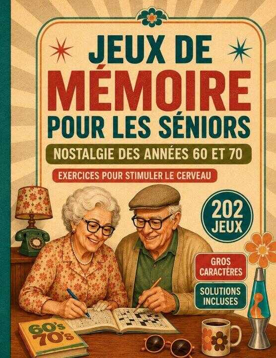 Jeux de mémoire pour les seniors - Nostalgie des années 60 et 70