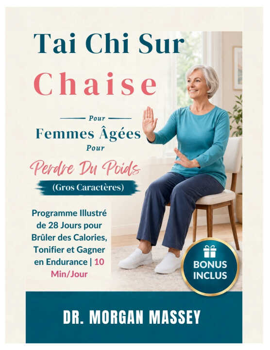 Tai Chi Sur Chaise Pour Femmes gées Pour Perdre Du Poids (Gros Caractères)