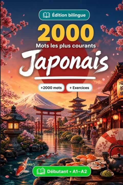 2000 Mots les Plus Courants en Japonais pour Débutant