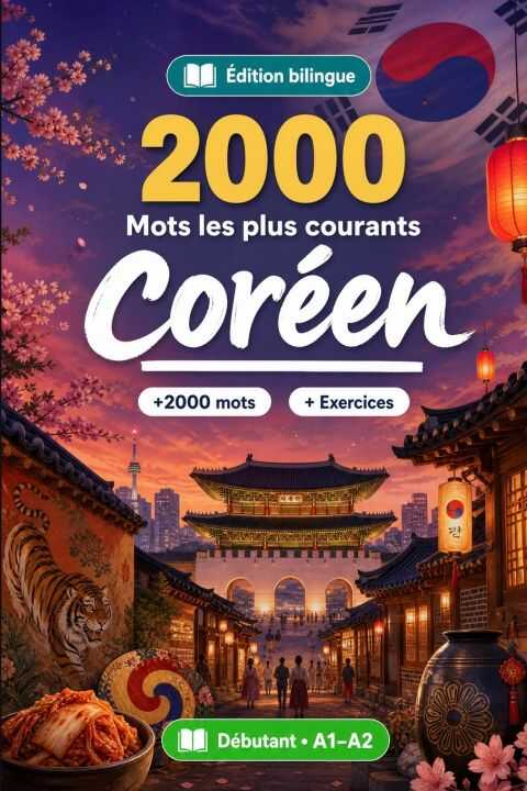 2000 Mots les Plus Courants en Coréen pour Débutant