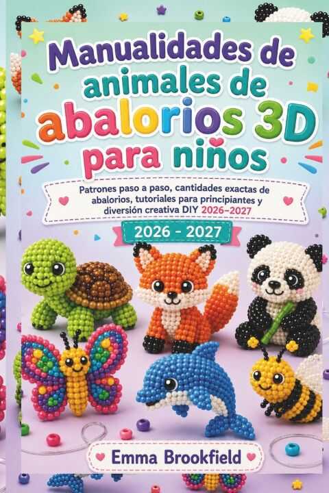 Manualidades de animales de abalorios 3D para niños