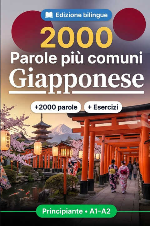 2000 Parole Più Comuni in Giapponese per Principiante