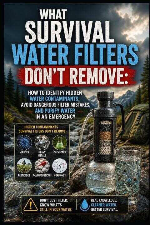 What Survival Water Filters Don't Remove