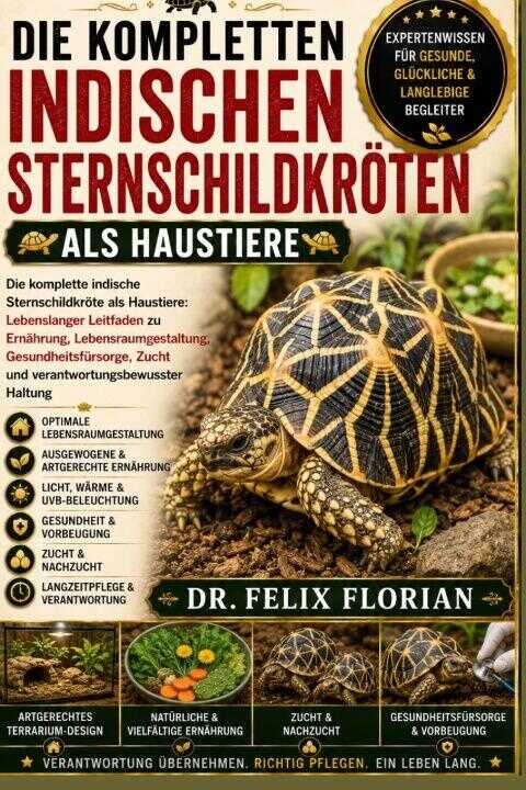 Die Kompletten Indischen Sternschildkröten Als Haustiere