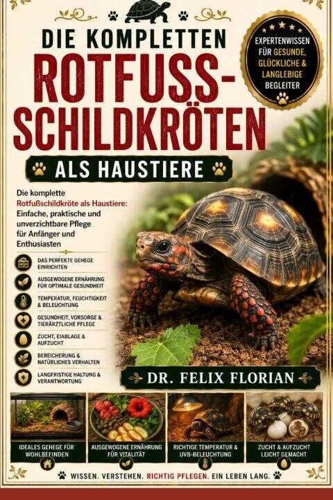 Die Kompletten Rotfussschildkröten Als Haustiere