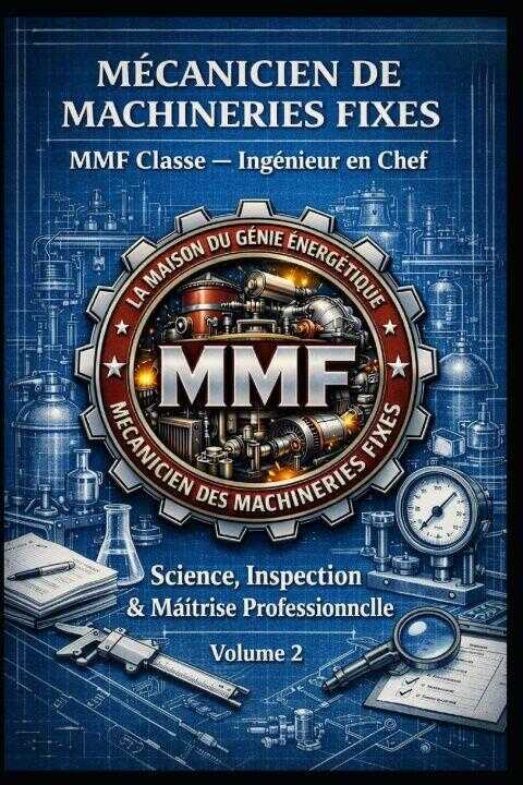 MÉCANICIEN DE MACHINERIES FIXES - MMF Classe - Ingénieur en Chef