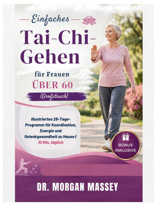 Einfaches Tai-Chi-Gehen für Frauen über 60 (Großdruck)