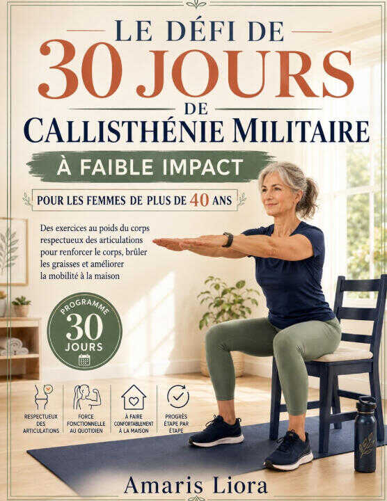 Le défi de 30 jours de callisthénie militaire à faible impact pour les femmes de plus de 40 ans